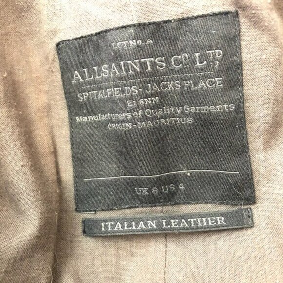 All Saints leather jacket - Picture 5 of 11